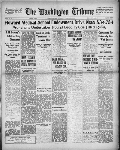 Washington Tribune, Feb 17, 1923