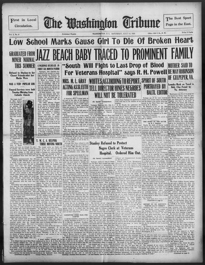 Washington Tribune, Jul 14, 1923