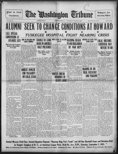 Washington Tribune, Aug 25, 1923