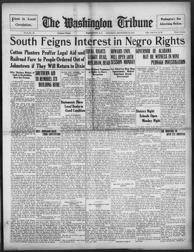 Washington Tribune, Sep 29, 1923