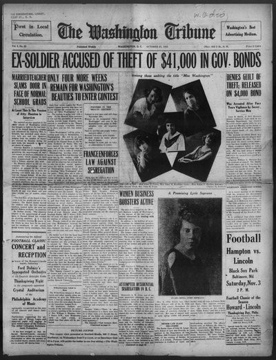Washington Tribune, Oct 27, 1923