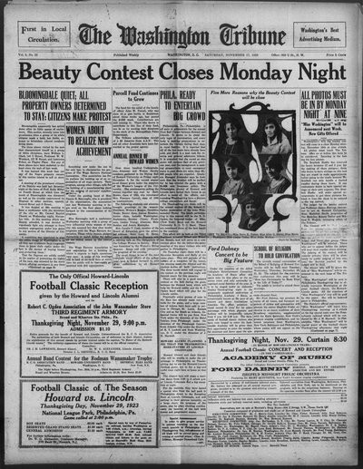 Washington Tribune, Nov 17, 1923
