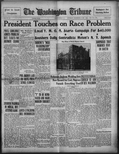 Washington Tribune, Dec 8, 1923