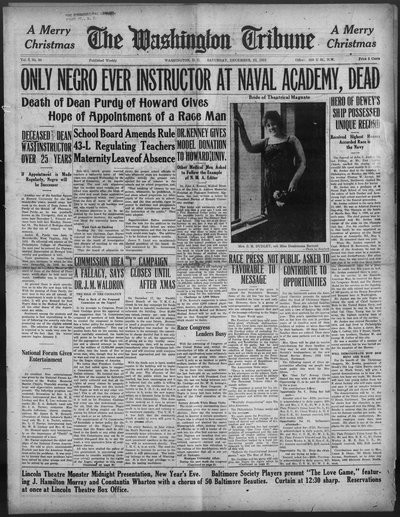 Washington Tribune, Dec 22, 1923