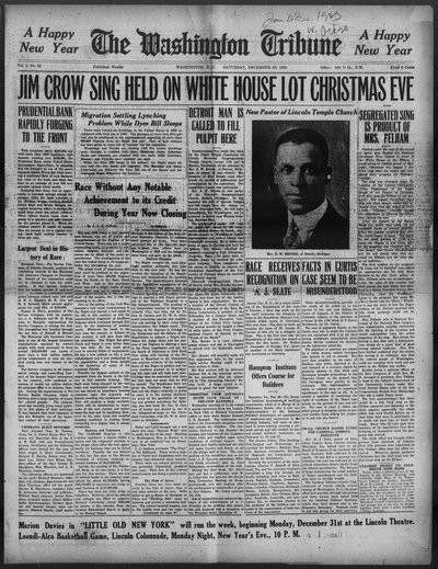 Washington Tribune, Dec 29, 1923