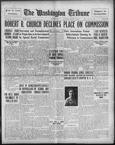 Washington Tribune, Jan 12, 1924