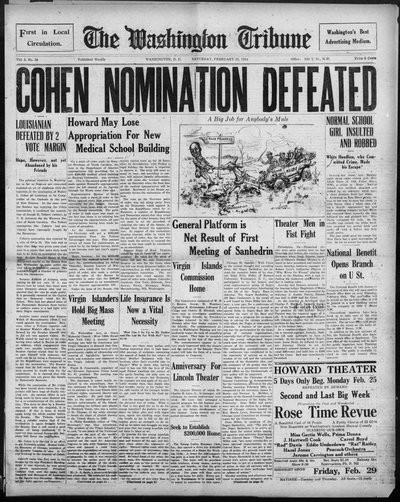 Washington Tribune, Feb 23, 1924