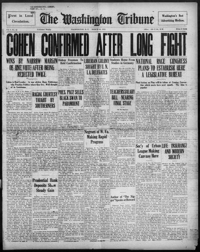 Washington Tribune, Mar 22, 1924