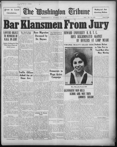 Washington Tribune, Jul 19, 1924