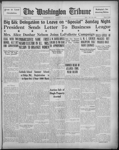 Washington Tribune, Aug 23, 1924