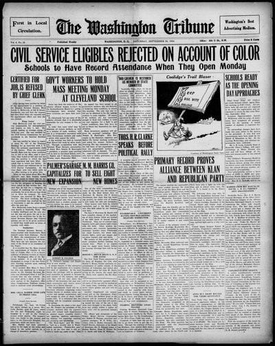 Washington Tribune, Sep 20, 1924