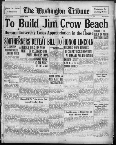 Washington Tribune, Dec 13, 1924