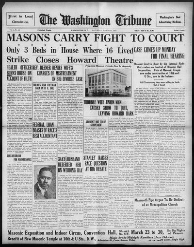 Washington Tribune, Mar 21, 1925