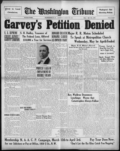Washington Tribune, Mar 28, 1925