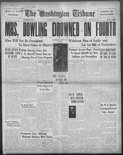Washington Tribune, Jul 11, 1925
