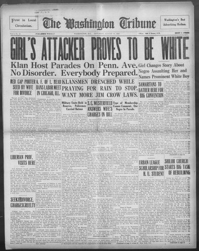 Washington Tribune, Aug 15, 1925