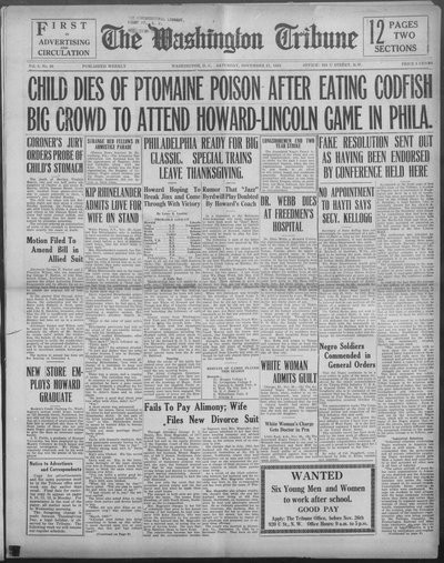 Washington Tribune, Nov 21, 1925