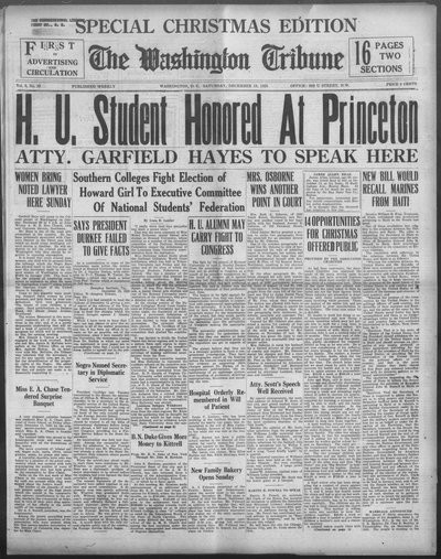 Washington Tribune, Dec 19, 1925