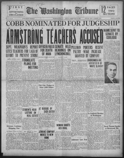 Washington Tribune, Feb 19, 1926