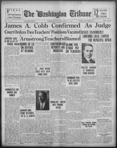 Washington Tribune, Mar 19, 1926