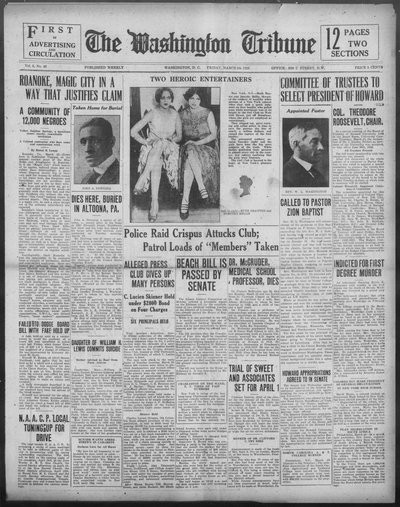 Washington Tribune, Mar 26, 1926