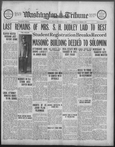 Washington Tribune, Sep 24, 1926