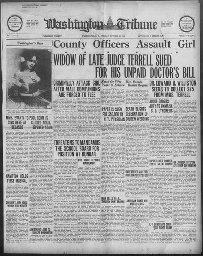 Washington Tribune, Oct 22, 1926