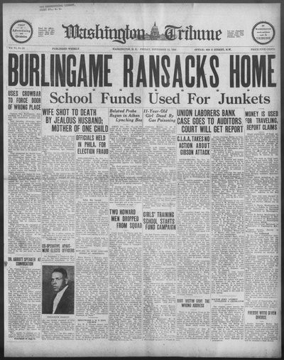 Washington Tribune, Nov 12, 1926