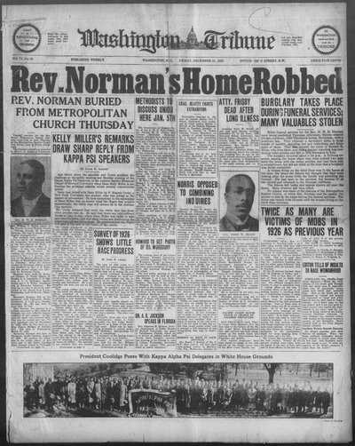 Washington Tribune, Dec 31, 1926