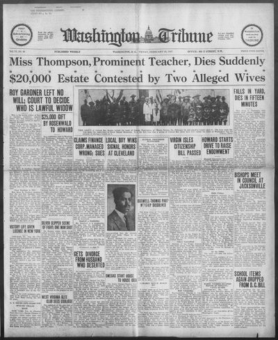 Washington Tribune, Feb 25, 1927