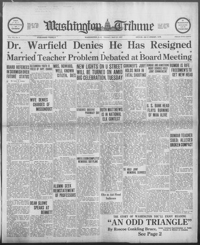 Washington Tribune, May 27, 1927