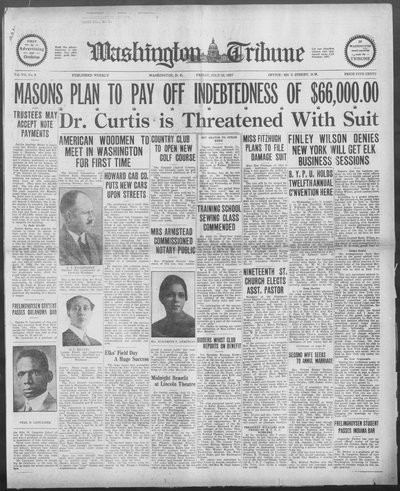 Washington Tribune, Jul 22, 1927
