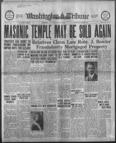 Washington Tribune, Aug 12, 1927