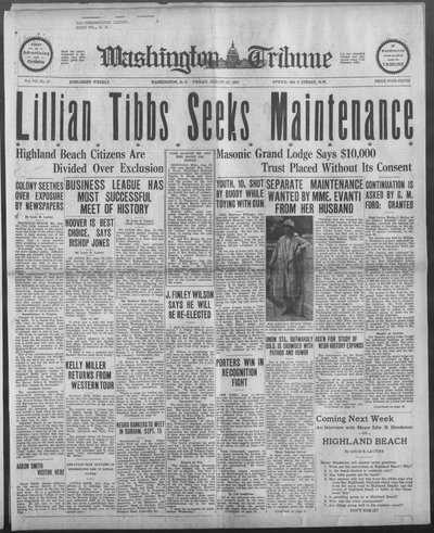 Washington Tribune, Aug 19, 1927