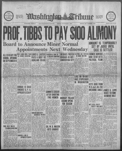 Washington Tribune, Sep 9, 1927