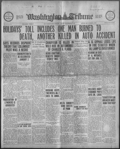 Washington Tribune, Dec 30, 1927