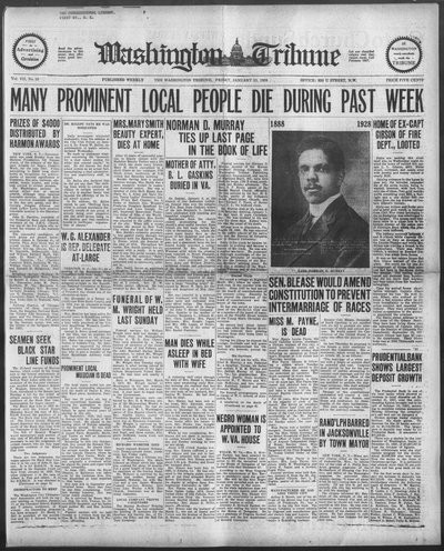 Washington Tribune, Jan 13, 1928