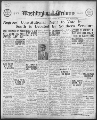 Washington Tribune, Jan 27, 1928