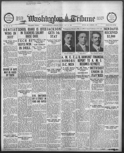 Washington Tribune, May 18, 1928