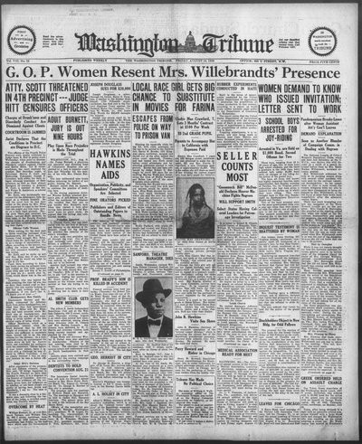 Washington Tribune, Aug 10, 1928