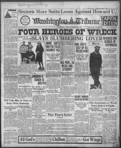 Washington Tribune, Nov 16, 1928