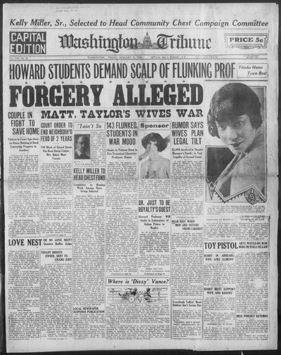 Washington Tribune, Jan 11, 1929