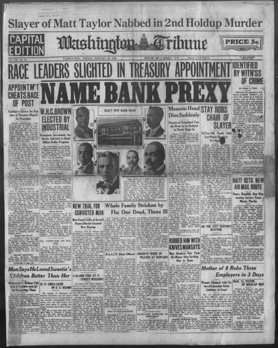 Washington Tribune, Jan 25, 1929