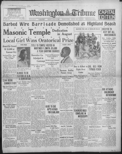 Washington Tribune, Jul 12, 1929