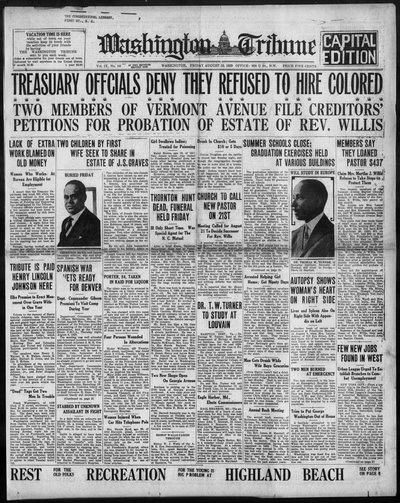 Washington Tribune, Aug 16, 1929