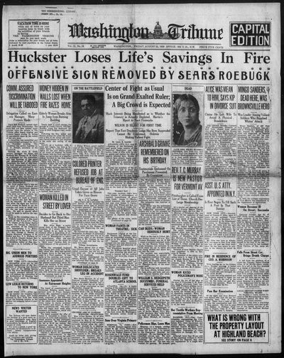 Washington Tribune, Aug 23, 1929