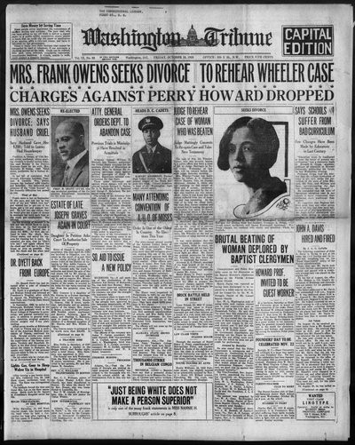 Washington Tribune, Oct 18, 1929