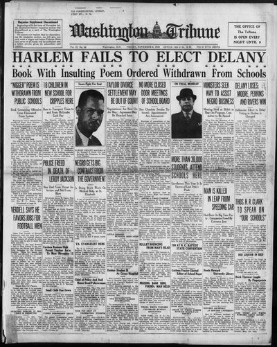 Washington Tribune, Nov 8, 1929