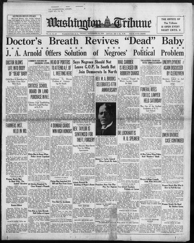 Washington Tribune, Nov 15, 1929