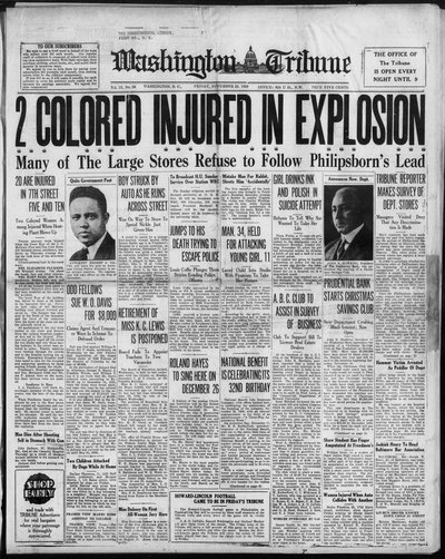 Washington Tribune, Nov 22, 1929
